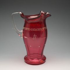イギリス クランベリーガラスジャム容器 ビクトリアン - メルカリ