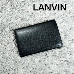 LANVIN COLLECTION ランバン 名刺入れ カードケース レザー ブラックのサムネイル