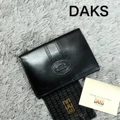 DAKS ダックス 名刺入れ カードケース レザー ブラックのサムネイル