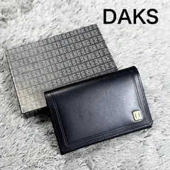 DAKS ダックス 名刺入れ カードケース レザー ブラック 箱付きのサムネイル