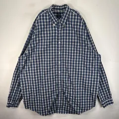 古着 ブルックスブラザーズ Brooks Brothers 長袖シャツ ボタンダウン 胸ポケット  ネイビー系 チェック メンズのサムネイル