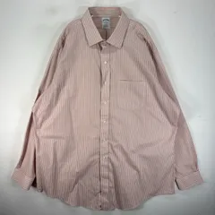 古着 ブルックスブラザーズ Brooks Brothers 長袖シャツ 胸ポケット REGENT 2XL  オレンジ系 ストライプ メンズのサムネイル