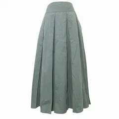 アズノウアズ ドゥバズ as know as de base ロング スカート DE1359 タックフレア 1 M相当 グリーン系 Xのサムネイル