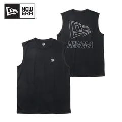 [新品] NEW ERA / ニューエラ スリーブレス テック Tシャツ Outline Logo ブラック | パフォーマンスアパレルのサムネイル