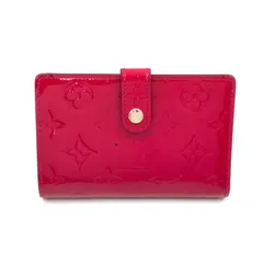 【新着】LOUIS VUITTON ポルトフォイユ ヴィエノワ モノグラムヴェルニ モノグラムヴェルニ ローズアンディアン レザー、エナメルレザー ピンクパープル 二つ折り財布 ゴールド M91768のサムネイル