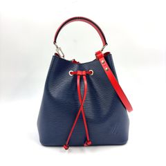 ルイヴィトン エピ ネオノエ ネイビー 2WAY ショルダーバッグ レッド