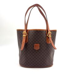 CELINE マカダム柄 スクエアトートバッグ ブラウン M08 - メルカリ