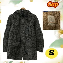 Gap ギャップ アウター ジャケット フード付き コート ボタン レディース ヒョウ柄 レオパード Sのサムネイル