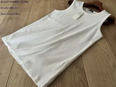 新品 COMME CA ISM MEN コムサイズム メン ストレッチテレコ タンクトップ 01ホワイト Mサイズ 60TO14 定価2,990円のサムネイル