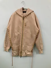 DIESEL BLACK GOLD パーカー XS ベージュ コットン 無地 ジップアップ 長袖 レディースのサムネイル