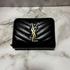 SAINT LAURENT サンローラン キャビアスキン二つ折り財布 カサンドラ