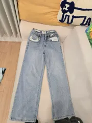 X2 ライトブルー ワイド デニム パンツのサムネイル