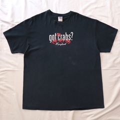 希少 90s BITE ME. カニ プリント Tシャツ ブラック | Mercari