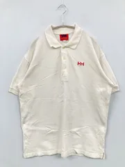 HELLY HANSEN ヘリーハンセン ポロシャツ M ホワイト 無地 ワンポイント 半袖 メンズのサムネイル