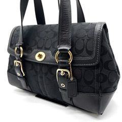 COACH/コーチ シグネチャー キャンバス レザー ハンドバッグ ターン
