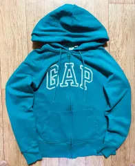 GAP ギャップ ミント ターコイズ フード ジップアップ ジャージ ジャケット ジップアップのサムネイル