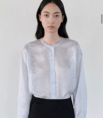 SeaRoomlynn Cotton Washヘムレースシャツ パウダーブルー - メルカリ
