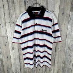 AKADEMIKS akademiks アカデミクス 半袖 ボーダー コットン ポロシャツ メンズ XL サイズのサムネイル