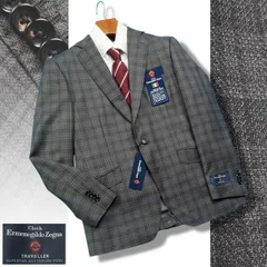 新品12.9万円 大手百貨店扱い 春夏『Ermenegildo Zegna ゼニア 伊製生地』ウールシルク ホップサック ジャケット BB6(灰C) 3550400のサムネイル