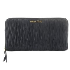 新品 MIU MIU キルティング長財布 ブラック - メルカリ