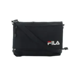 フィラ FILA ショルダーバッグ 黒 ブラック ロゴプリント フラップ ジッパーポケット /RI ■OSのサムネイル