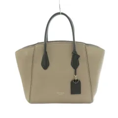 ケイトスペード KATE SPADE グレース ミディアムサッチェル ハンドバッグ レザー ツートンカラー グレージュ 黒 /MI ■OS