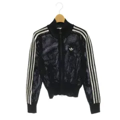 アディダスオリジナルス adidas originals 25SS ニット クロシェ ファイヤーバード トラックトップ ジャケット ジップアップ S ブラック /HK ■OSのサムネイル