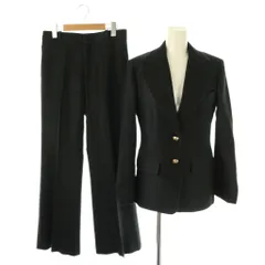 クロエ CHLOE 23FW ゴールドボタンセットアップ 上下 スーツ テーラードジャケット ストレートパンツ ジッパーフライ 34 36 黒 /NR ■OS ■SHのサムネイル