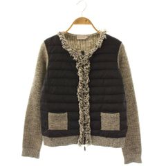 美品✨️モンクレール フラワー ニット切り替え ライトダウン 