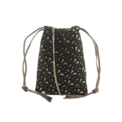 バーバリー BURBERRY TB モノグラム ショルダーバッグ サコッシュ 巾着型 茶 /MI ■OSのサムネイル