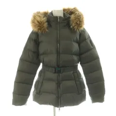 ポロ ラルフローレン POLO RALPH LAUREN ダウンジャケット ナイロン フード フェイクファー レザーパッチ ベルト付き M グレー 211872288002 /MI ■OSのサムネイル