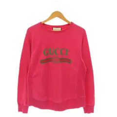 グッチ GUCCI 468809 ヴィンテージロゴプリント スウェット トレーナー S ピンク /NR ■OSのサムネイル