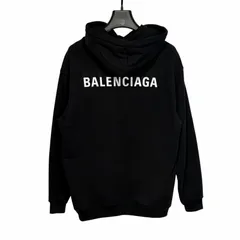 BALENCIAGA/XS /ブラック /バックロゴプリントパーカー /型番600583のサムネイル