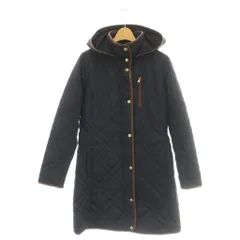 ローレンラルフローレン LAUREN RALPH LAUREN フード付キルティングコート 中綿 XS ダークネイビー ブラウン /ES ■OSのサムネイル