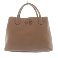 トリーバーチ TORY BURCH ショルダーバッグ 2way レザー ハンドバッグ ロゴ 茶