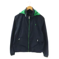 ポロ ラルフローレン POLO RALPH LAUREN COLT WB-OUTERWEAR WINDBREAKER ナイロンブルゾン ジャケット ジップアップ XL ネイビー グリーン /DO ■OS