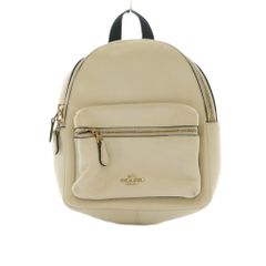 様 COACH ミニ チャーリー リュックサック 花柄 レザー アイボリー 