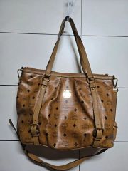 MCM ヴィセトス 巾着型2way ショルダーバッグ ベージュ - メルカリ