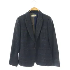 ポールスミス PAUL SMITH ツイードテーラードジャケット 総裏地 42 ブラウンカーキ ネイビー /DO ■OSのサムネイル
