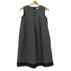 クミキョク ワンピース トップス ノースリーブ Aライン キッズ 女の子用 TLサイズ ブラック 組曲 【中古】のサムネイル