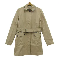 ダックス ステンカラーコート アウター スリムフィット ベルトつき 日本製 レディース 42サイズ ベージュ DAKS 【中古】のサムネイル