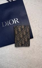 DIOR 二つ折り財布 オブリーク ネイビー - メルカリ