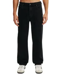 コットンオン メンズ ボトムス デニムパンツ COTTON Mens Loose Straight Jean Black ブラック