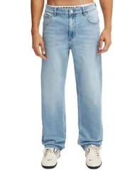 コットンオン メンズ ボトムス デニムパンツ COTTON Mens Loose Straight Jean Blue ブルー