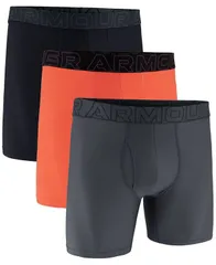 アンダーアーマー メンズ アンダーウェア ボクサーパンツ メッシュ Under Armour Mens Performance Tech Mesh Solid 6 Boxer Briefs 3packのサムネイル