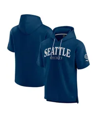 ファナティクス メンズ アウター パーカー・スウェット Fanatics Mens Deep Sea Blue Seattle Kraken Elements Ready Short Sleeve Pのサムネイル