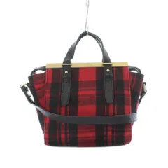 ケイトスペード サタデー kate spade SATURDAY  ショルダーバッグ 赤 レッド 黒 ブラック チェック柄 ゴールド金具 /RI ■OSのサムネイル