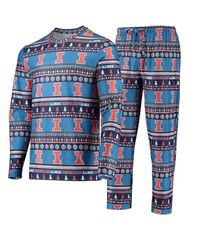 コンセプツ スポーツ メンズ トップス Tシャツ パンツ セーター シャツ Concepts Sport Mens Blue Illinois Fighting Illini Ugly Sweater