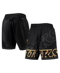 ミッチェルネス メンズ ボトムス ハーフパンツ・ショーツ ショートパンツ Mitchell Ness Mens Black Milwaukee Bucks Big Face 40 Fashion Shのサムネイル