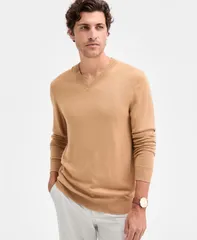 アルファニ メンズ アウター ニット・セーター Vネック セーター 長袖 Alfani Mens LongSleeve VNeck Merino Sweater Warm Toffeeのサムネイル
